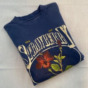 Urban Outfitters Strawberry Pullover Sweatshirt